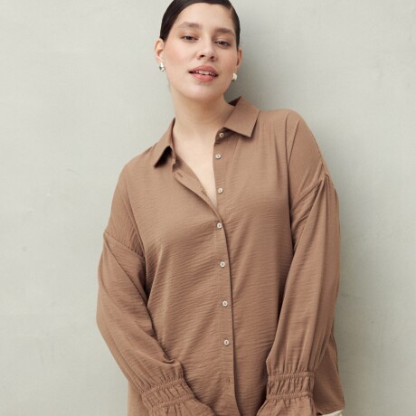 CAMISA BURBUJA Marron
