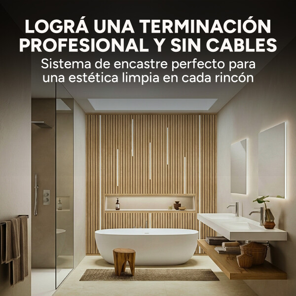 Repuesto Barra LED para Panel WPC 100 cm Encastrable Neutra