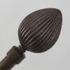 VARA METAL BRONCE P/CORTINA 122-218CM Unica