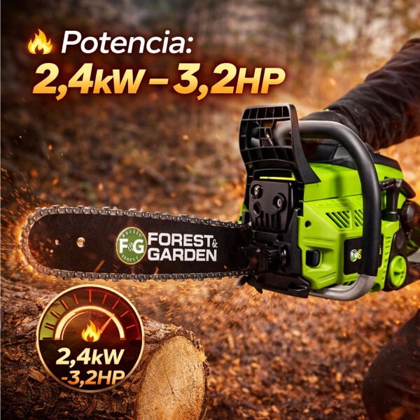 Motosierra A Gasolina De 58cc Forest & Garden Espada 20" Mo 758/20 MOTOSIERRA FOREST&GARDEN 58CC MO758/20