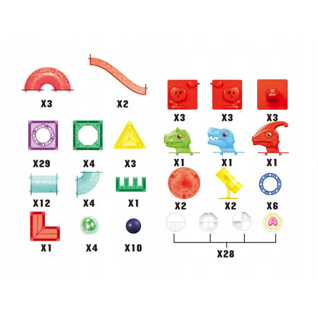 Juego Bloques Magneticos Dinosaurios C/luz 123pcs Juego Bloques Magneticos Dinosaurios C/luz 123pcs