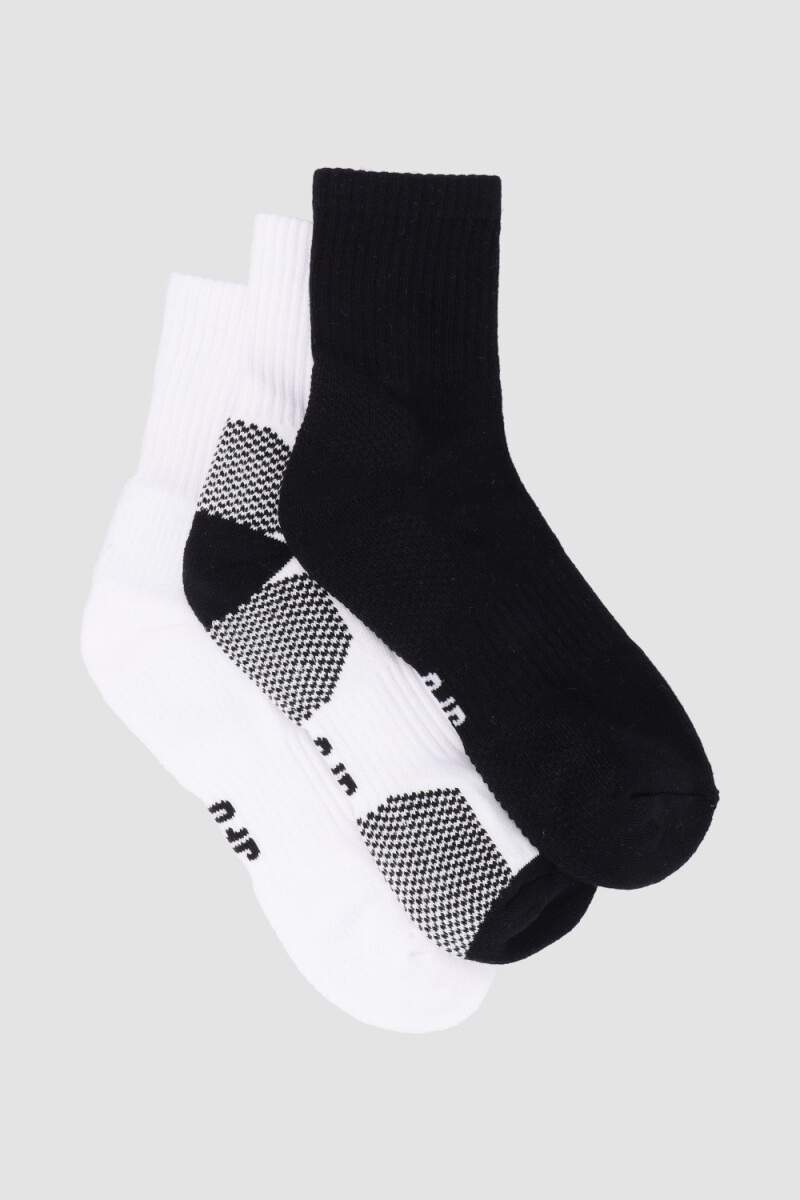 Pack x3 half terry crew dama mor Estampado 1