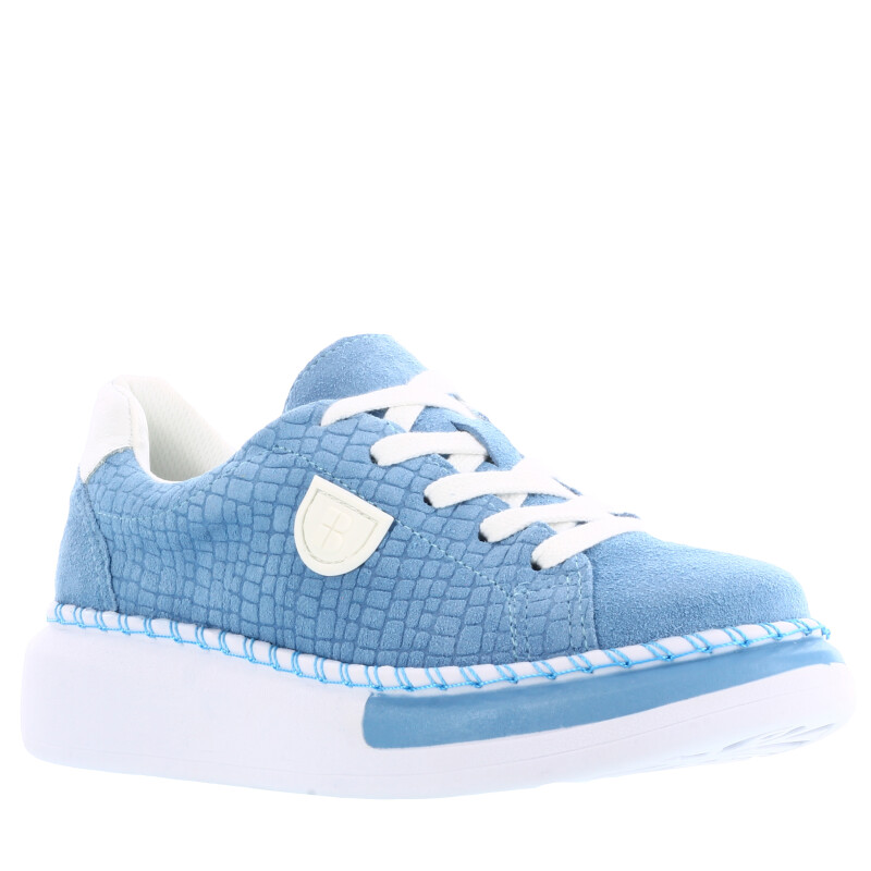 Zapato de Mujer Bottero Deportivo acordonado Celeste - Blanco