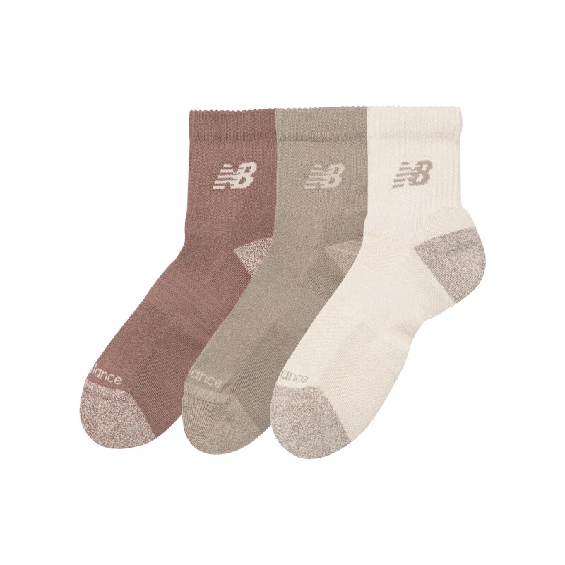 Medias New Balance Unisex - ACTIVE CUSHION - LAS35204AS ORANGE/BEIGE/WHITE