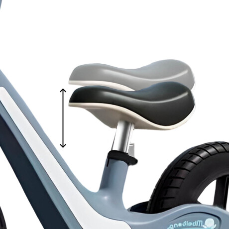 Bicicleta De Equilibrio Sin Pedales C/Luz R10 Niños Gris