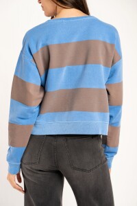 Sweater Algodon Lavado Azul