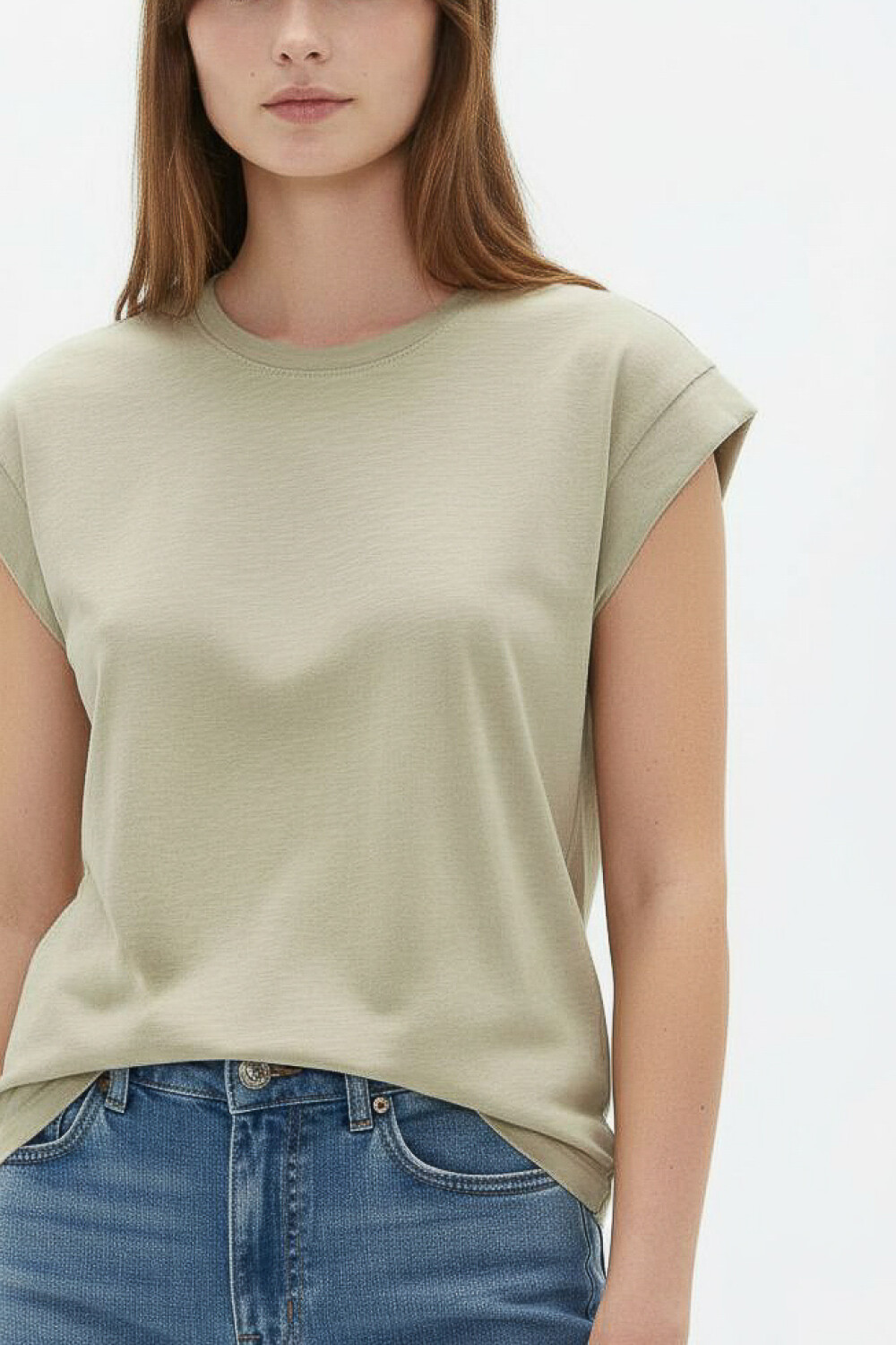 Remera Alismo Verde Grisaceo