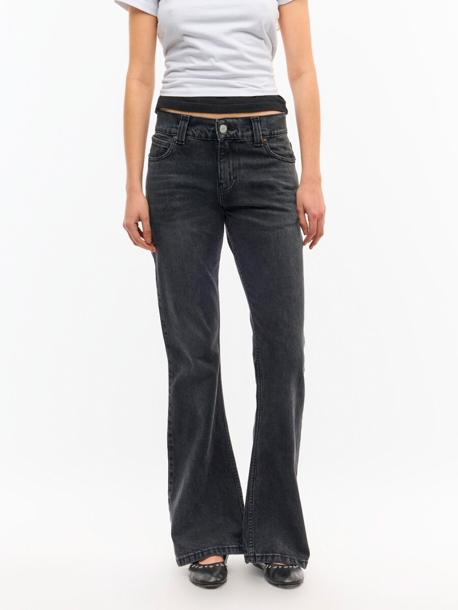 MID BOOTCUT GRIT BLACK 