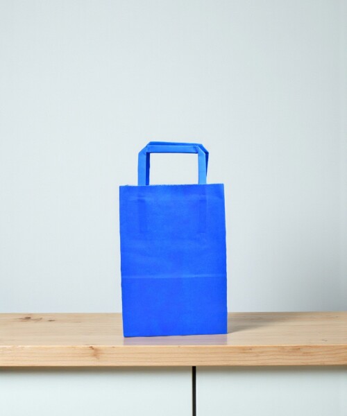 Bolsa lisa acuario 14x08x20 cm AZUL