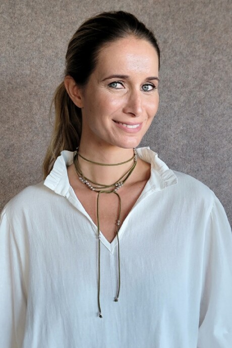 Collar Corbatín Verde - Plata