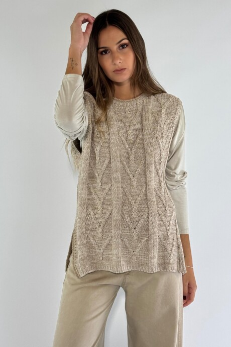 CHALECO YARD Beige
