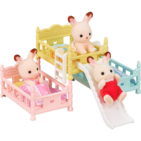 Sylvanian Families Cama Trillizos Tobogan Accesorios Juguete Sylvanian Families Cama Trillizos Tobogan Accesorios Juguete