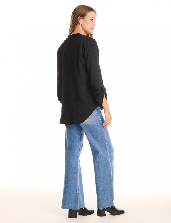 Blusa Escote V NEGRO