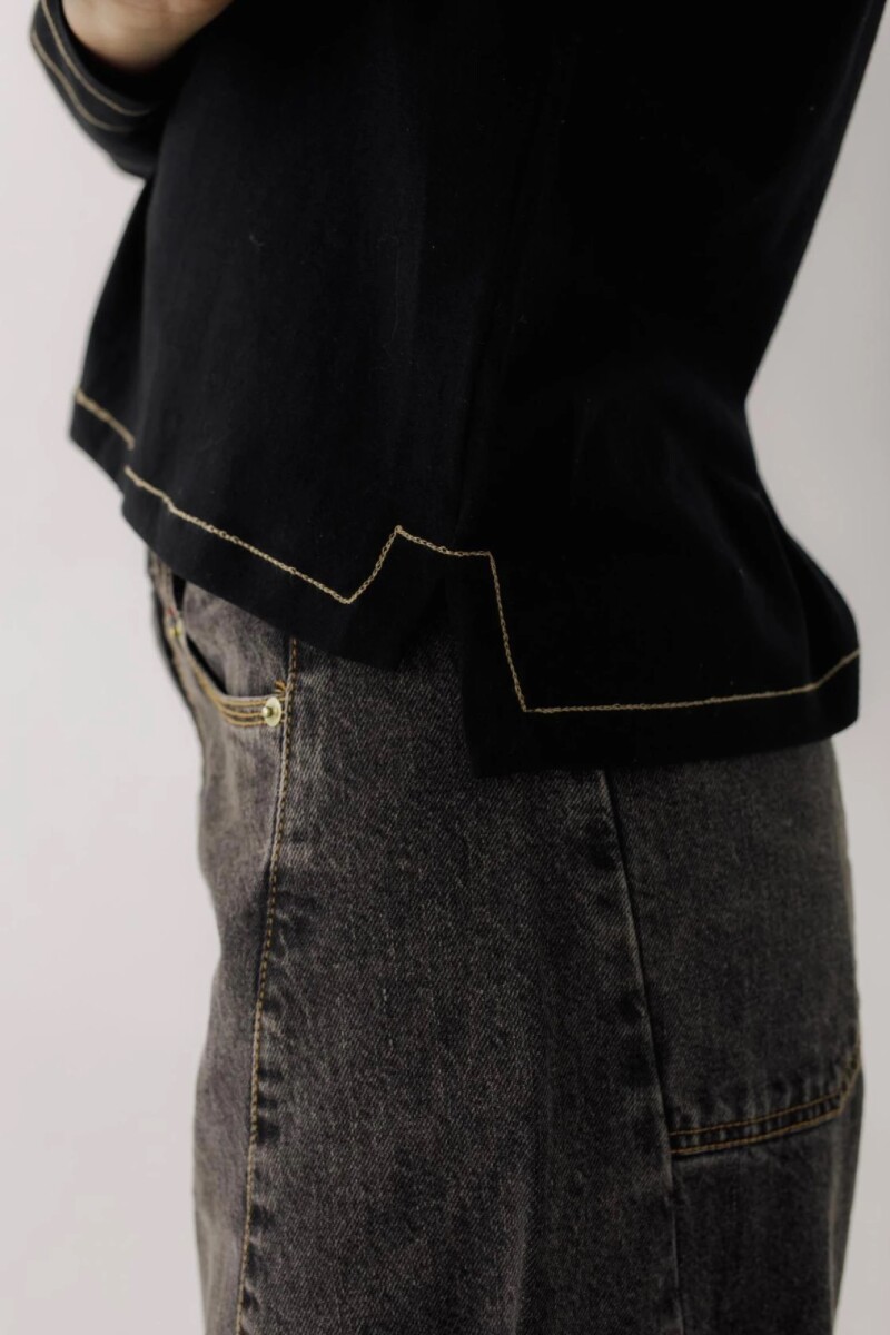 TSHIRT LONGA FW23 Negro