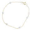 Pulsera Niña de oro amarillo 18k con perlas Pulsera Niña de oro amarillo 18k con perlas