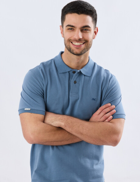 REMERA POLO LISA PIQUÉ Piedra