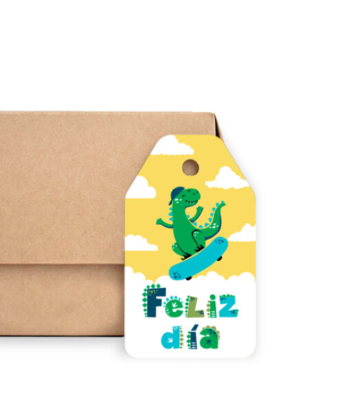 NO USAR TAG FELIZ DÍA 5X8,5 cm DISEÑO 1