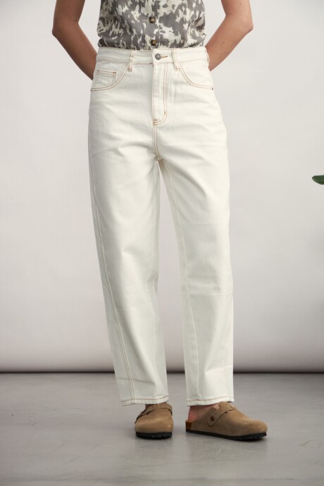 Jean Barrel Blanco