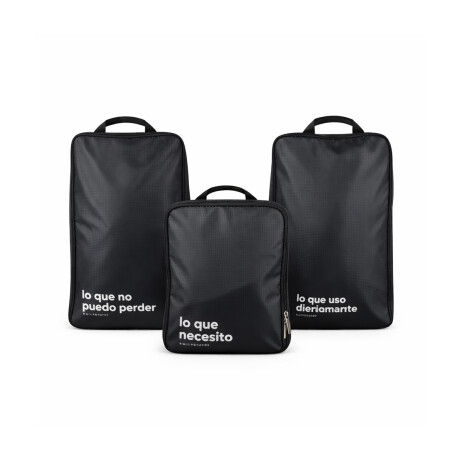 Pack de 3 organizadores de viaje con cierre compresor Sc