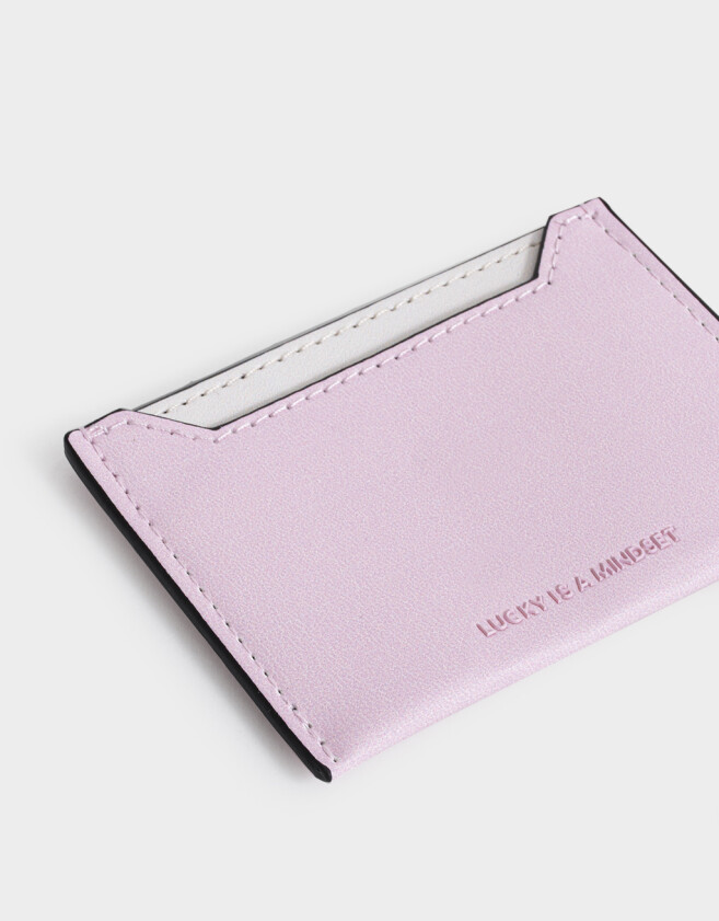 Tarjeteros Tarjetero De Cuerina Rosa - Rosa Viejo