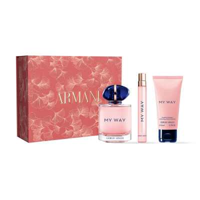 Set Giorgio Armani My Way Edp 90 Ml. + Mini 10 Ml + Loción 50 Ml. Set Giorgio Armani My Way Edp 90 Ml. + Mini 10 Ml + Loción 50 Ml.