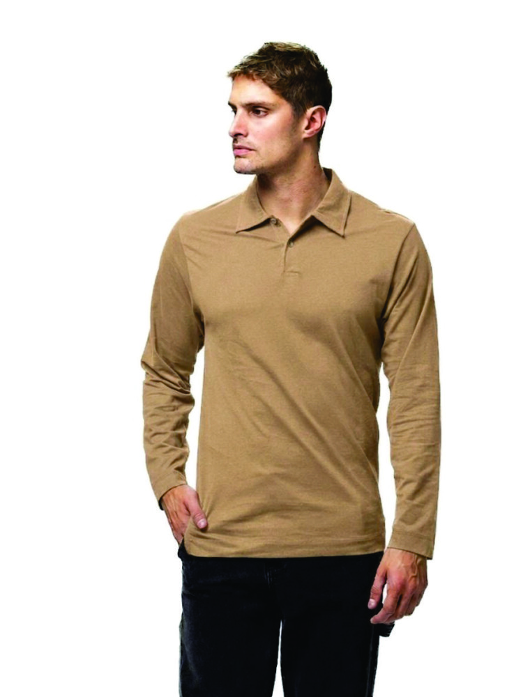 Remera Manga Larga Polo Bruselas Tostado