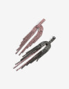 Aros Colgantes Largos Strass Aros Colgantes Strass - Negro