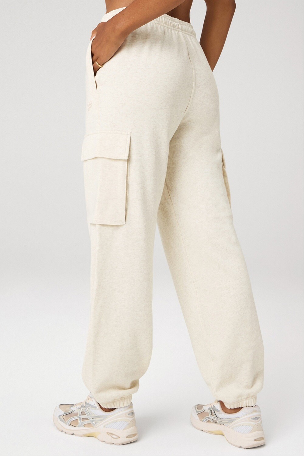 Year Round Terry Cargo Jogger Bone Heather