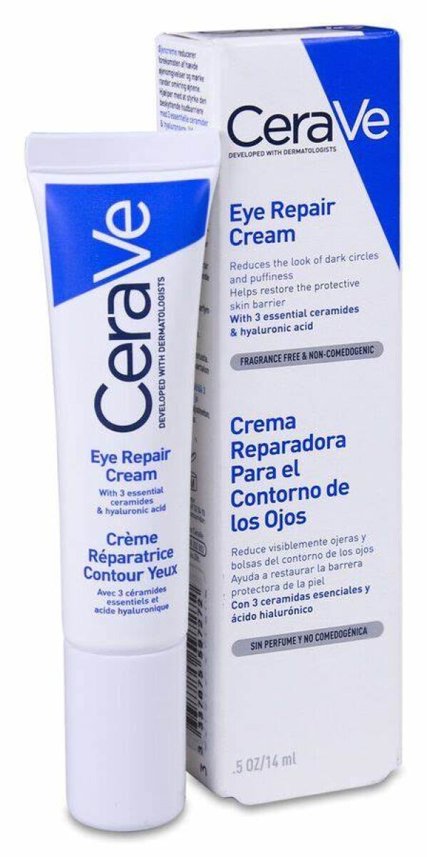 CERAVE CR REPARADORA OJOS 14 ML - Con niacinamida y ácido hialurónico 