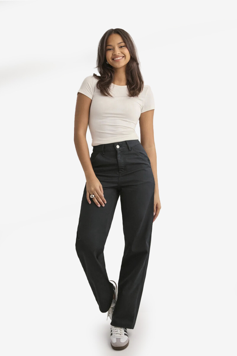 W' SIMPLE PANT Negro