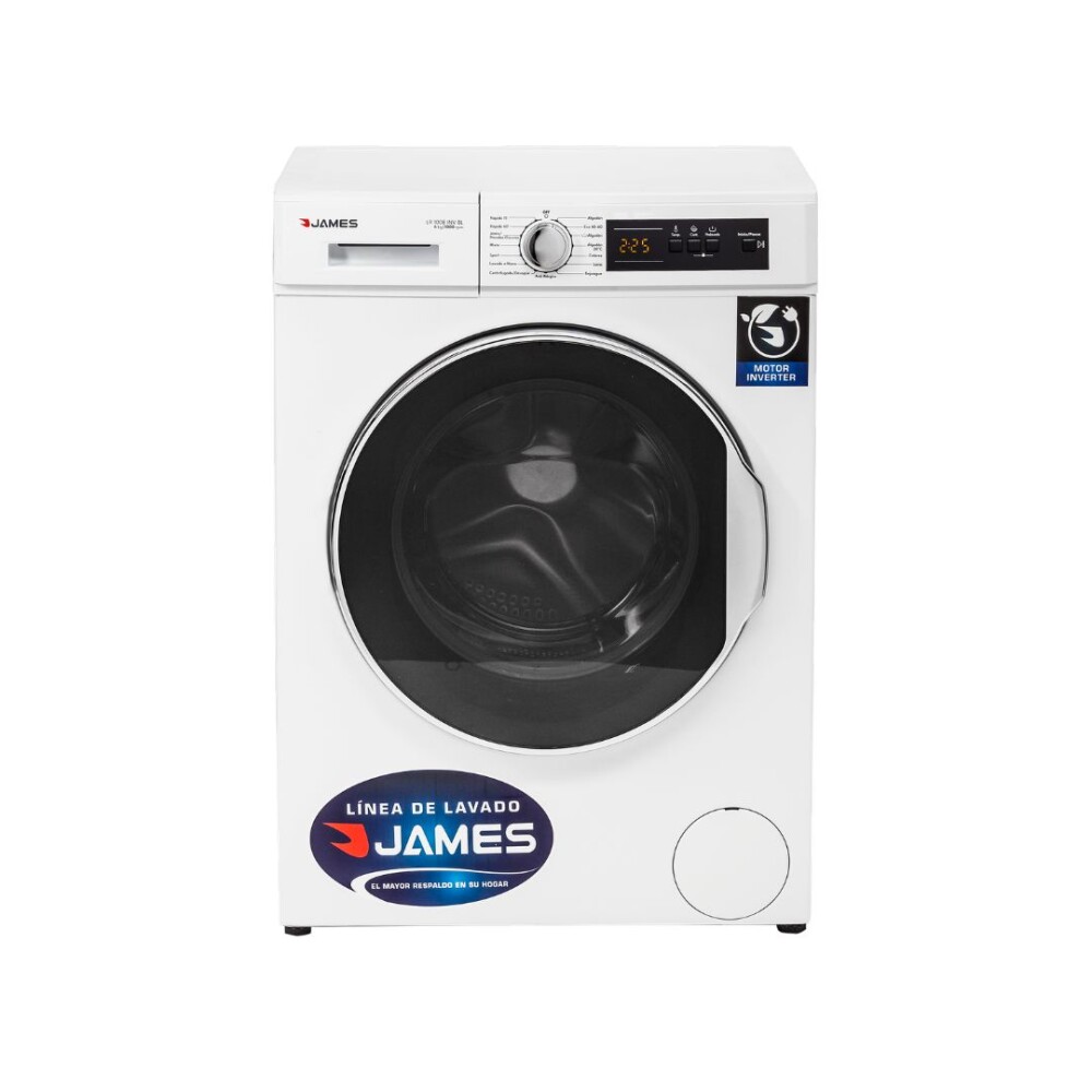 Lavarropas Carga Frontal Blanco 6 Kg - Modelo LR 1008 INV - James Lavarropas Carga Frontal Blanco 6 Kg - Modelo LR 1008 INV - James