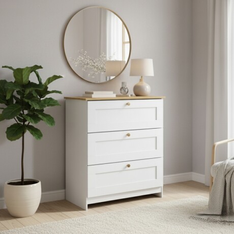 CÓMODA CAJONERA GUARDARROPA 3 CAJONES - LÍNEA AMERICANA CÓMODA CAJONERA GUARDARROPA 3 CAJONES - LÍNEA AMERICANA