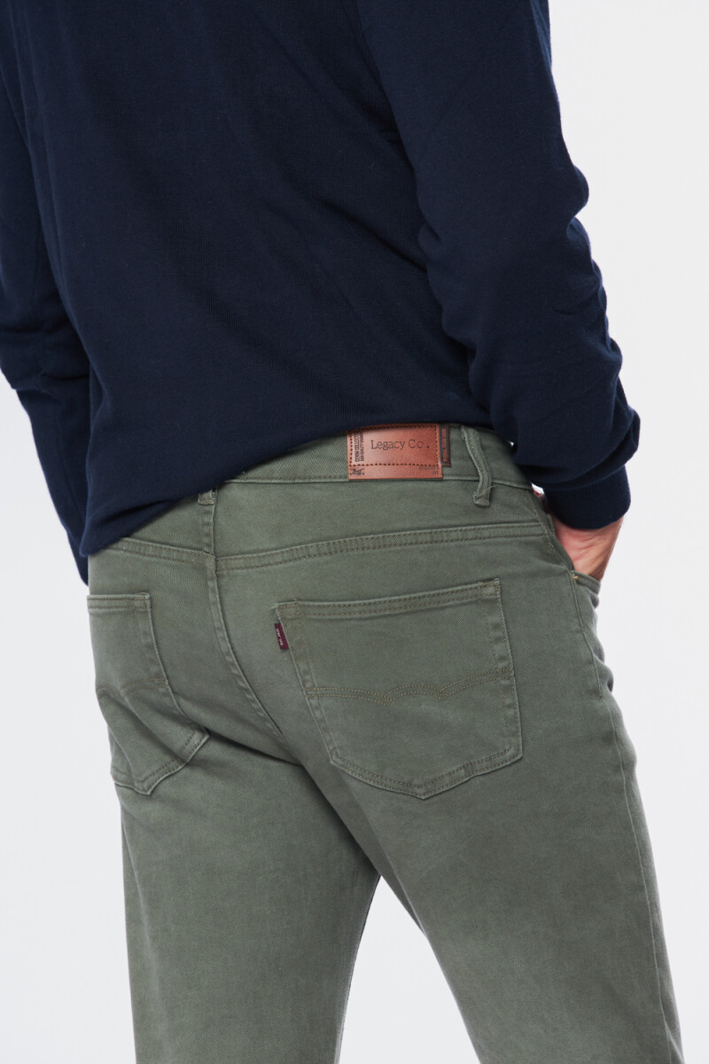 PANTALON 5 BOLSILLOS - Verde 