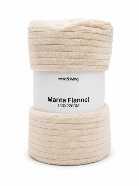 MANTA FLANNEL 1 PLAZA BEIGE