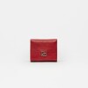 Billetera Cloe en cuero graneado Rojo