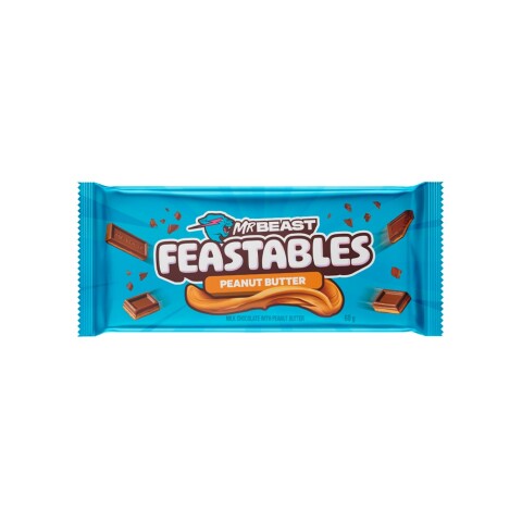 Chocolate con Leche y Manteca de Maní 60 g Feastables Chocolate Mr Beast Peanut Butt