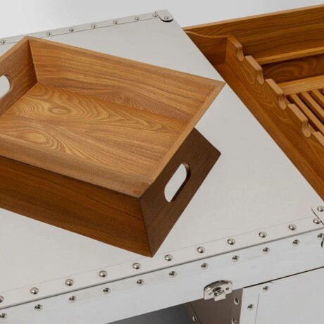 MESA DE CENTRO BAR VEGAS Plateado - -