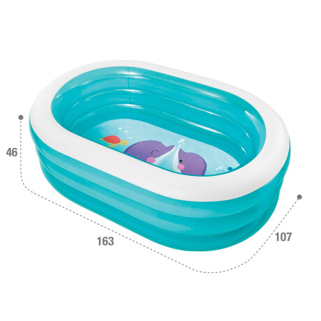Piscina Inflable Infantil Intex 230 L 163x107x46cm Piscina Inflable Infantil Intex 230 L 163x107x46cm