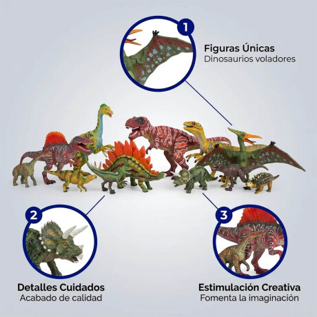 Set Dinosaurios Articulados Juguete Infantil 13 Pc Set Dinosaurios Articulados Juguete Infantil 13 Pc