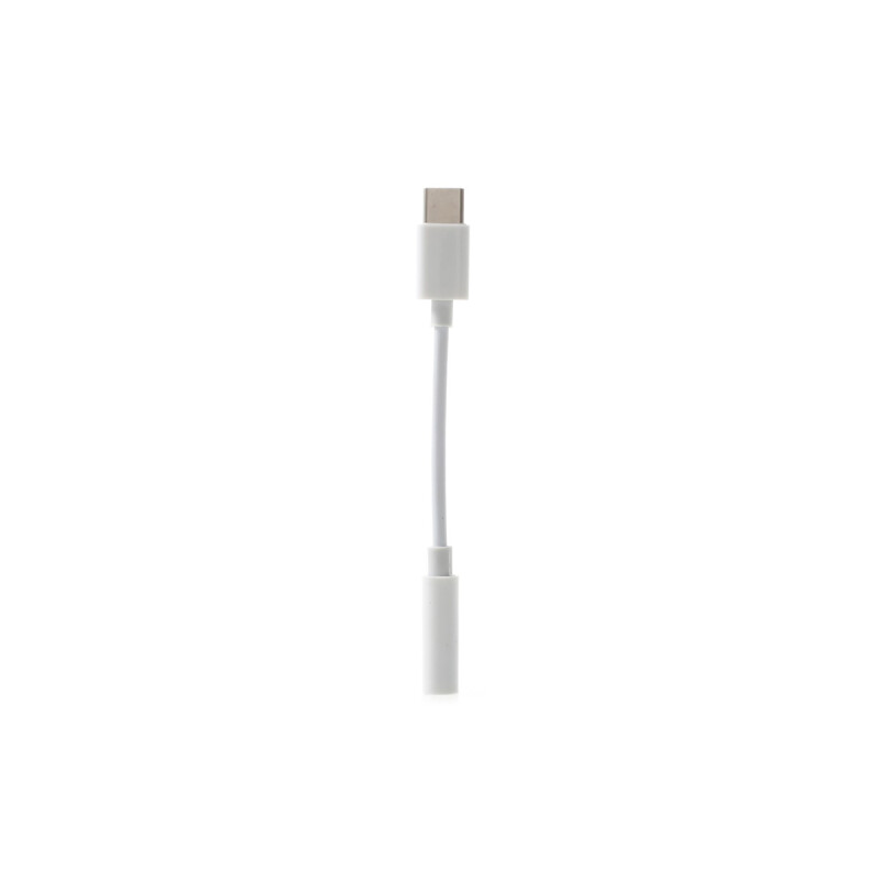 Adaptador para auriculares Tipo-C a 3.5mm color blanco Adaptador Para Auriculares Tipo-c A 3.5mm Color Blanco