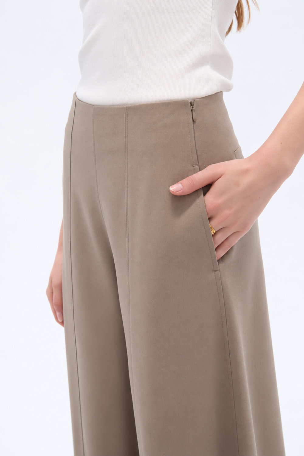 Pantalon Cipia Taupe / Mink / Vison