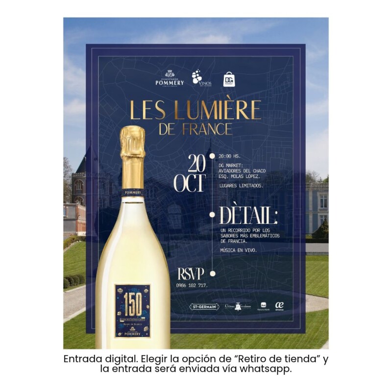 Entrada Les Lumière de France | 20 de octubre Entrada Les Lumière de France | 20 de octubre