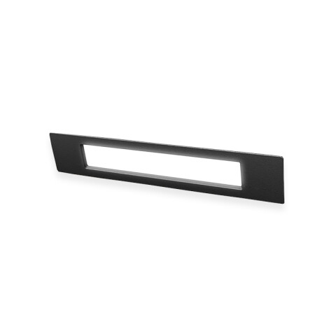 Luminaria de embutir LED rectangular negra IP55 FL0921
