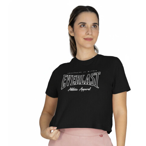 CROP TOP FEM EVELAST GREATNESS BK W6 NEGRO