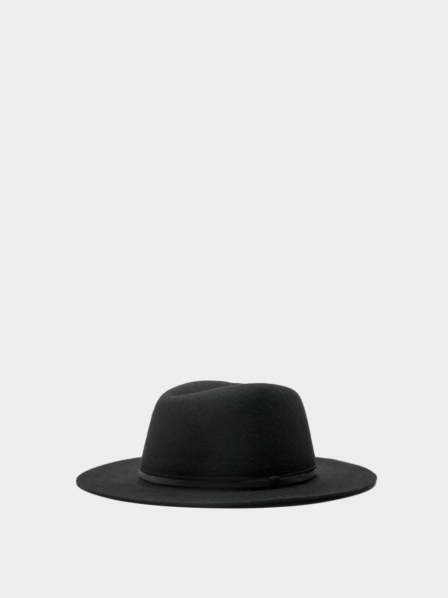 Sombrero De Lana negro