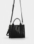 City Cartera City Cuerina - Negro