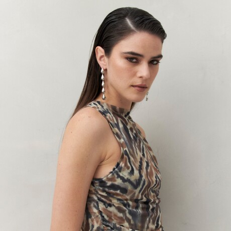 TOP SKINA Animal Print