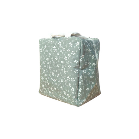 Lunchera rectangular 24x12x22 cm con asa Gris