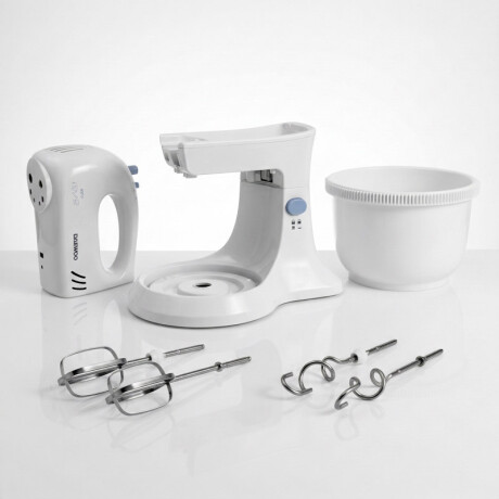 Batidora Daewoo con bowl giratorio | 5 velocidades + Turbo | Color blanco Batidora Daewoo con bowl giratorio | 5 velocidades + Turbo | Color blanco