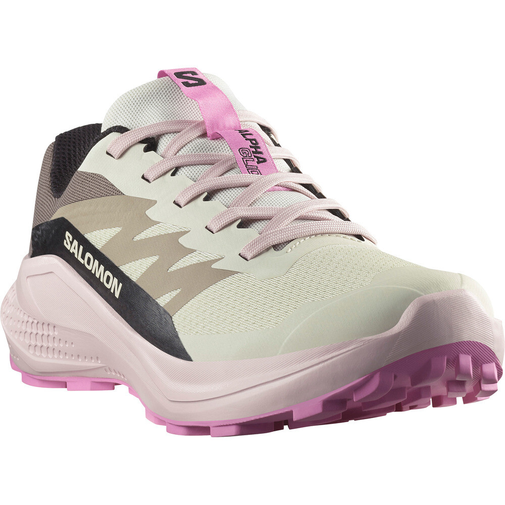 Zapatillas Trail Running Alphaglide Mujer Beige/pink
